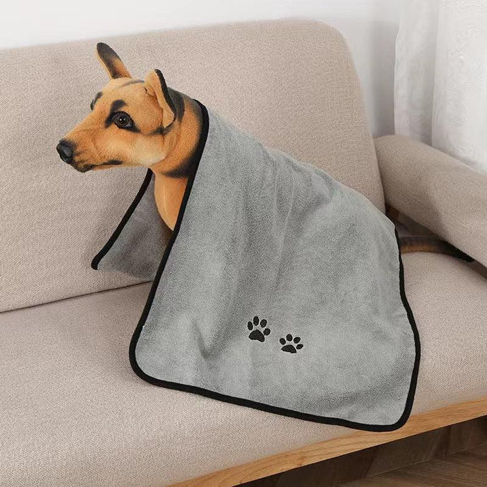 Solid Color Microfiber Dog Travel Towel